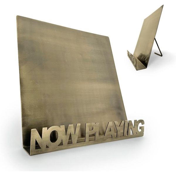Now Playing Metal Vinyl Record Stand Wall Mount Holder