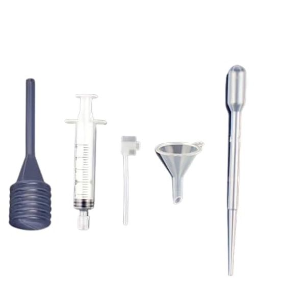 Zénitude Glassworks Perfume Bottle Refill Kit - Syringe, Pipette, Funnel + others 5 piece kit