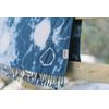 Shibori Tie dye Navy Blue Beach Towel