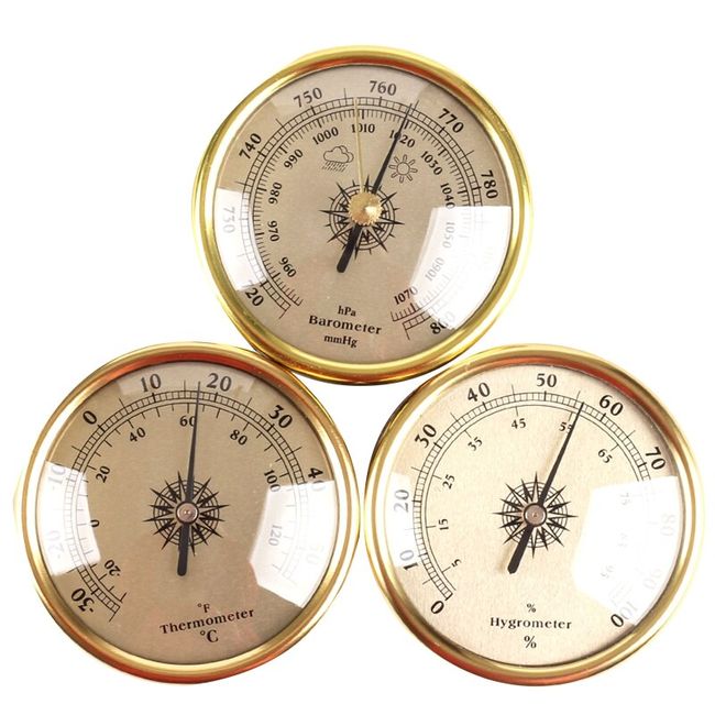 Home Wall Mechanical Thermometer Hygrometer Dial Temperature Humidity Meter