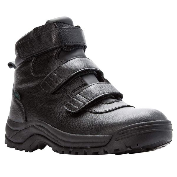 Propét Men Cliff Walker Tall Strap Hiking Boot, Black, 12 5E US