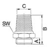 Riegler 116289 Sintered Bronze Silencer "Value Line" Slotted G 1/2