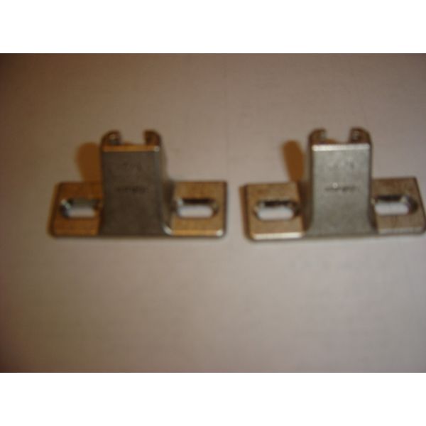 PAIR (2) NEW BLUM 5/8" overlay PLATES 130.1100.23, edge mount for COMPACT 33 