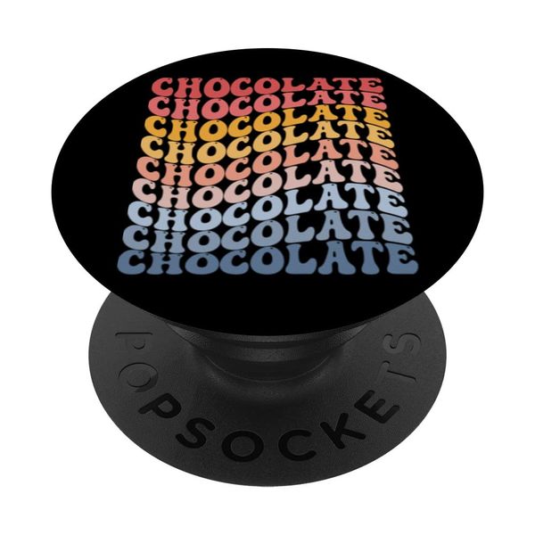Chocolate Candy Bar Groovy PopSockets Standard PopGrip