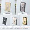 Franklin Brass Architectural (1-Pack) Single Switch/Duplex Combo Matte Black 2-Gang Combination Wall Plate Electrical Outlet Covers 64213
