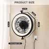 Wall Mount Fan with Remote/App Control, 16" Quiet Wall Mounted Fan with Light, 3