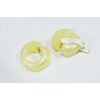 Vintage Earrings Yellow Plastic Western Germany Antique
