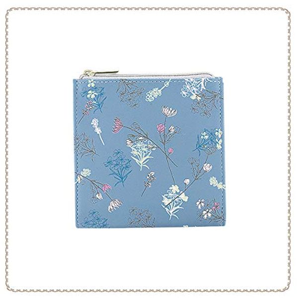 FLOWERING GPO0229-BL Flower Ring Sanitary Pouch Flower Blue