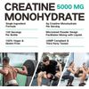 Creatine Monohydrate - Muscle Growth - 5000mg Powder 100 Servings