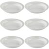 Providence Spillproof Lip Plates for Disabled Adults Inner Lip Dish for Adults - Lip Bowl - Adaptive Plate for Independence - Non Slip Plate for Disabled Adults - 9" White - 6 Pack