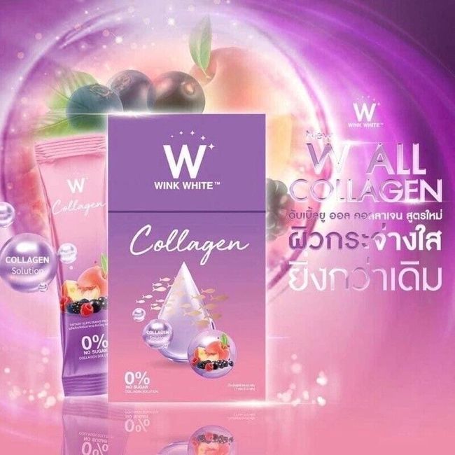 10 x W Wink White collagen Plus Antioxidant Nourish Skin Bone  Joint Hairs Nails