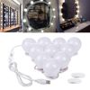 Make Up Mirror Lights 10 LED Bulbs Kit Vanity Mirror Light Dimmable Lamp