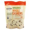 100% Organic Whole Cashews; Raw