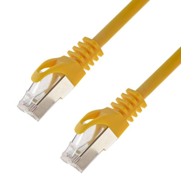 Network Cable S/FTP PIMF Cat 7 7.50 m Yellow Patch Cable Gigabit Ethernet LAN DSL CAT7 Cable