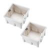 uxcell Wall Switch Box Electrical Outlet Flush Mount 86 Type Single Gang White 2pcs