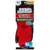 Everest 10 Pairs 13G Natural Rubber Back Gloves, Medium, Red