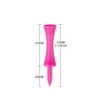Zivisk Golf Tees Plastic Pack of 100 Pink 57 mm, pink