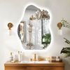 WISFOR 32" Irregular Dimmable Wall Vanity Mirror Cloud Shape LED Bathroom Mirror