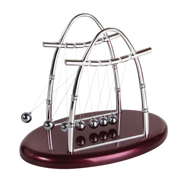 Ideas In Life Newtons Cradle Balance Balls Physics Pendulum Science Desk Office Classic Toy