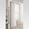 1pc 54"x95" Light Filtering Diamond Weave Window Curtain Panel Gray - Threshold