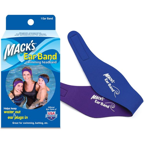 Mack's Swimming Head Band - Blue/Purple