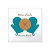 CafePress Warm Hands Sticker Square Bumper Sticker Car Decal