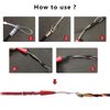 IRSCorp 10m 33 Feet Electrical Fish Tape Wire Puller Kit Through Wall Wire Threader Fish Cable Fastener Stainless Steel Wire Cable Puller Wire Guide Device