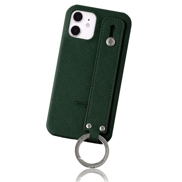 AQUOS sense4 SH-M15 / sense4 basic back smartphone case 1 piece green compatible with all models simple stand function hook ring belt 100062939