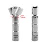 QWORK® 2Pcs Thin Wall Spark Plug Socket, 3/8 Inch 12-Point Universal Joint Magnetic Swivel Socket Removal Tool (14mm & 16mm)