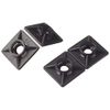 Sapiselco (sapiseruko) Cable Ties Clamps Adhesive Double Type Square 4 mm Black Bas. s-video-3mt-b. 511
