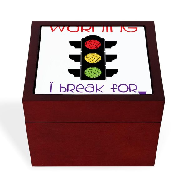 CafePress Warning Memory Keepsake Jewelry Box, 5"x5"x3.75"