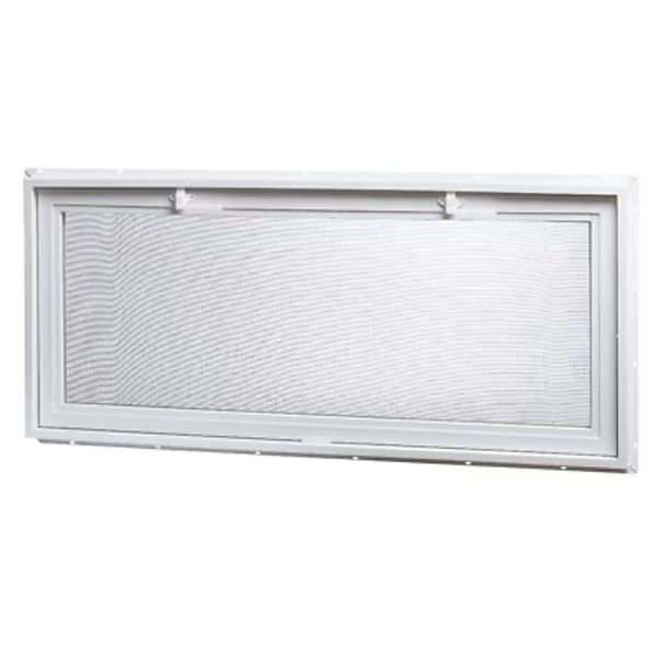 Large Hopper Ranch Vinyl Window 46.25 in. x 21 in. Welded Sash TAFCO WINDOWS NEW