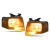 AMBER CORNER HEADLIGHT REPLACEMENT LAMP FOR FORD EXPEDITION 2007-2014 BLACK