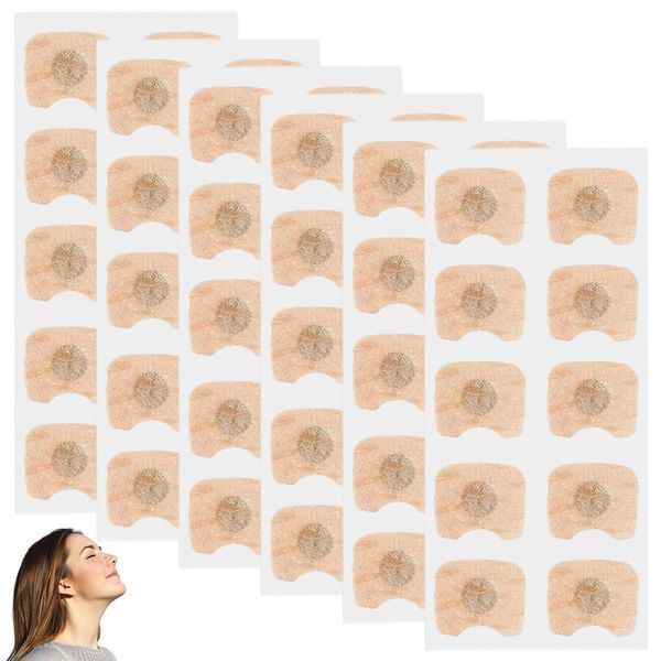 60 PCS Magnetic Nasal Strips, for Breathing Nose Magnet, Nasal Sleep Aid Strips Anti-Snoring Equipment Breathing Nasal Strip Intake Breathing Nasal Strip for Home Travel Hotel Business Trip