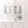 HOME EDIT 2 Pack Matte Black Cabinet Knobs 2 Inch - Black Drawer Knobs Single Hole Black Square Hardware Drawer Pulls for Kitchen Cabinets and Dressers