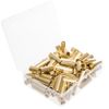 Premium Brass Crafting Tubes - for Macramé and Other DIY Projects (3/4-Inch, 12 Pack)