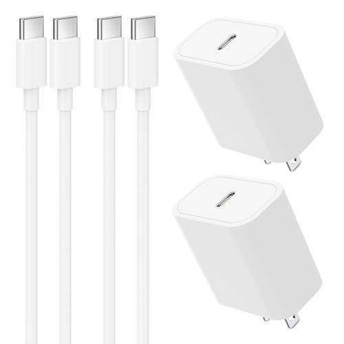 45W USB C Charger for iPhone 16 15 Fast Charging，Type c Charger Block with USB-C Cable for iPhone 16/15 and More Series, iPad, Galaxy S24 Ultra -White