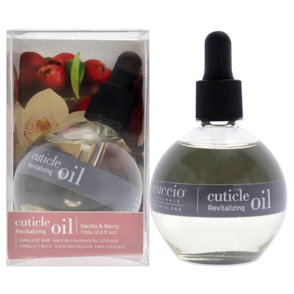 Cuccio Naturale Revitalising Cuticle Oil (75ml) 2.5oz- Vanilla & Berry, Pink