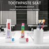 2pcs Rolling Tube Toothpaste Squeezer Toothpaste Seat Holder Stand for Bathroom Accessories（1Blue1Gree）