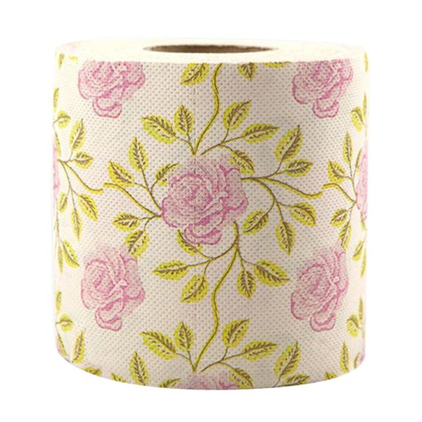 Beaupretty Toilet Paper Roll Floral Toilet Tissue Bathroom Tissue Novelty Hand Towel Napkins for Home Office Travel