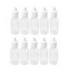 SHUILING 10PCS Plastic Squeezable Dropper Bottles Empty White Clear Dropping Eye Liquid Bottle with Cap Drop Bottles Refillable Squeeze Bottle Dropper Sample 5ML/15ML (5ML)
