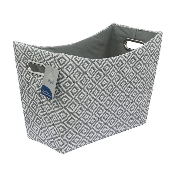 JVL Argyle Rectangular Paper Tapered Storage Basket
