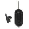 X AUTOHAUX 3 Key Buttons Remote Control Fob Key Case Shell for 500 Black