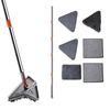 360° Rotating Maestrox Baseboard Cleaner Tool with Self-Squeeze Mop & 8 Pads