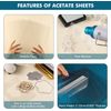 Heat Resistant Clear Acetate Sheets for Making Shaker Windows 5Pcs/Sets Transpar