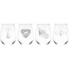 Guitar stemless wine glass (set of 4)