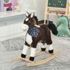 Indoor Children Rocker Animal Horse Kids Chair Toy for Children 3-6 Years, Brown
