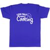 Shopagift Less Talk More Cooking T-Shirt Blue