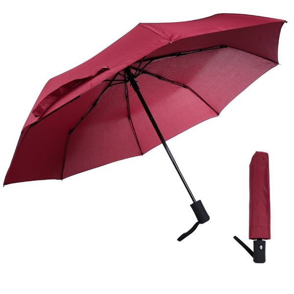 gracezing Folding Umbrella Sun Rain Umbrella Do Parasol, Sunny or Rainy Amphibious, One Touch Auto Open & Close 8 Ribs 3 2-Tier Teflon treatment NC Cloth 210T High Strength Glass Fiber 118 cm Windproof Water Repellent UV cut 99. Season Protection Double L