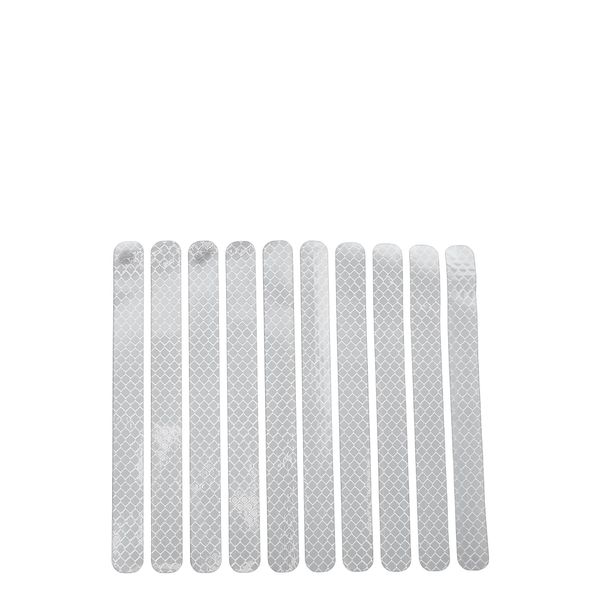 RATCHROLL Reflective Bumper Decal Diamond Fluorescent White Rectangle Diamond Grid Pattern Reflective Car Sticker Personalized Decoration